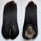 Single Knot Full Silkbase Raw Black Hair System Topper for Women