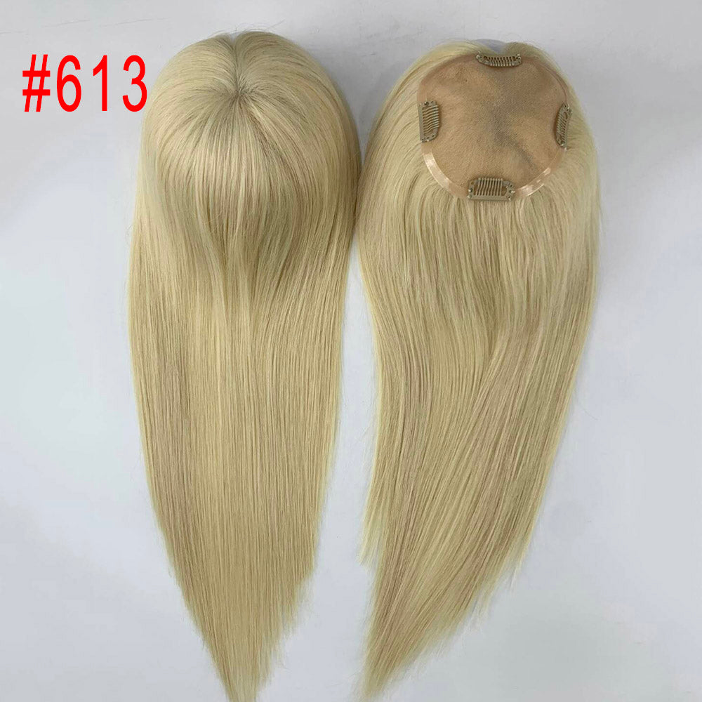 Highlights 5X5 Mono Base Virgin Human Hair Topper for Women