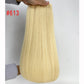 Bleached blonde Virgin Human Hair Invisible Genius Sew In Weft Extensions
