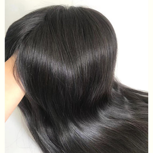 Single Knot PU Skin Base Human Hair Toppers for Women