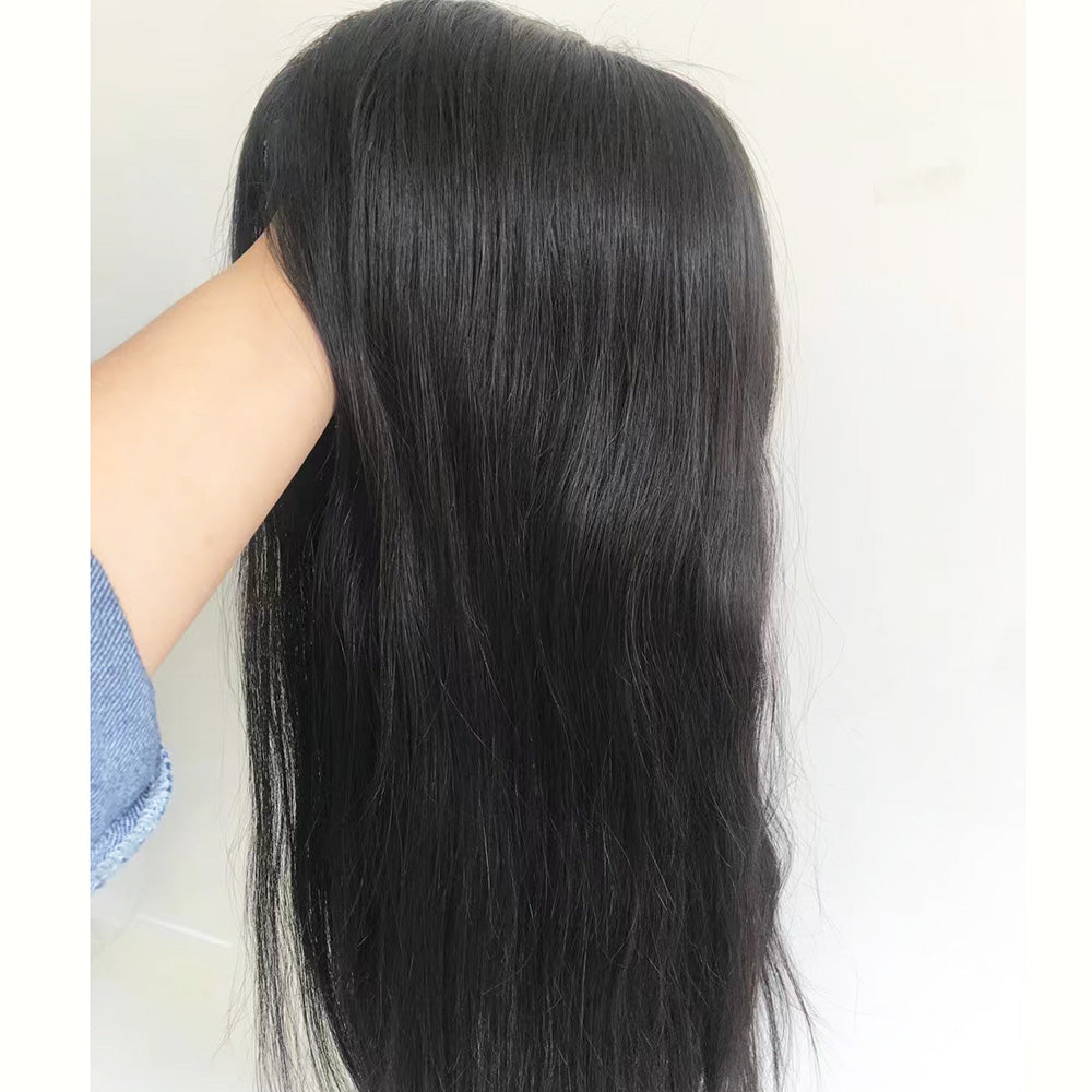 Single Knot PU Skin Base Human Hair Toppers for Women