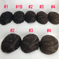 Human Hair Mens Replacement Systems Single Knots PU Base