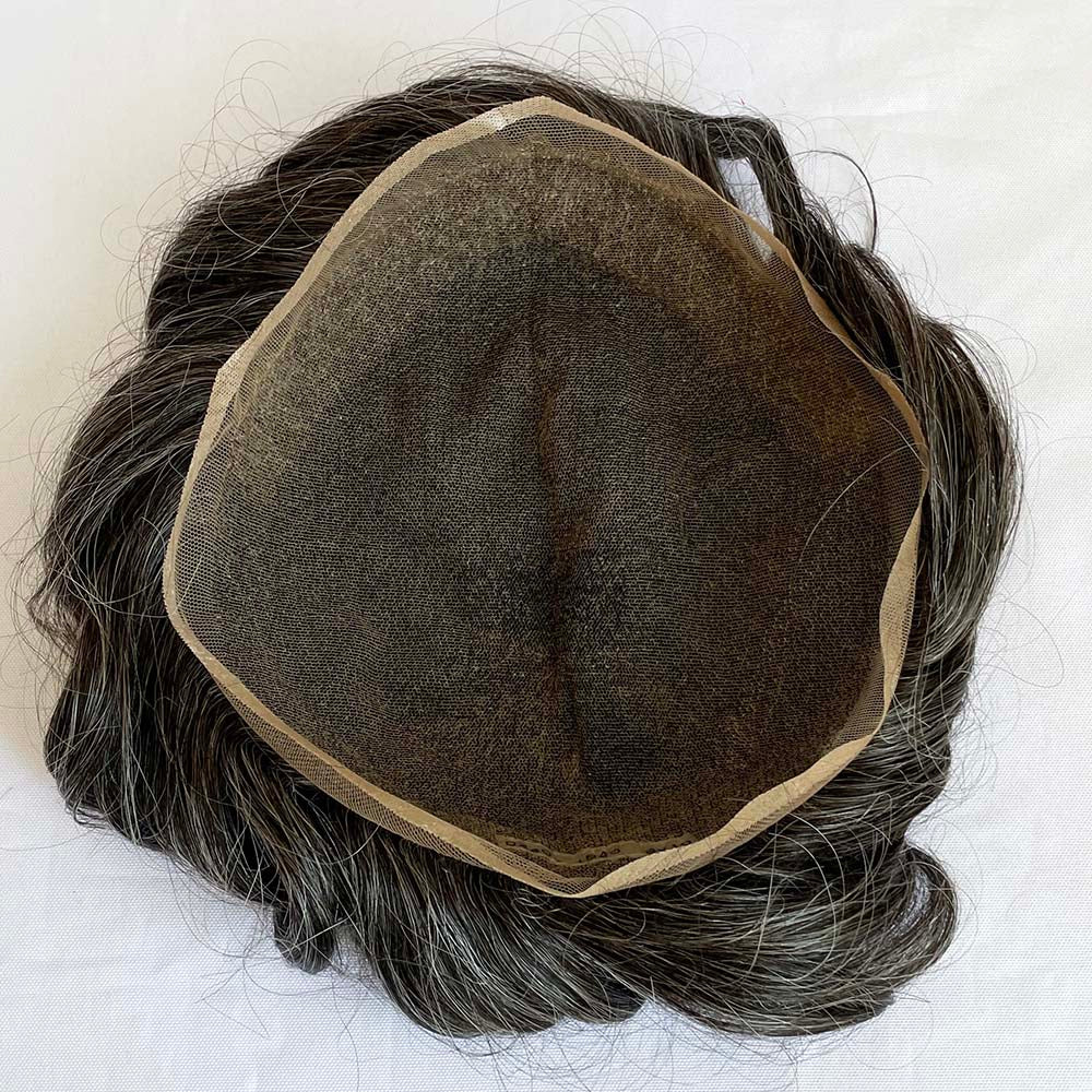 Full French Lace Mens Hair Replacement Toupee Hair Piece