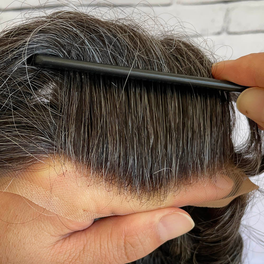 Full French Lace Mens Hair Replacement Toupee Hair Piece