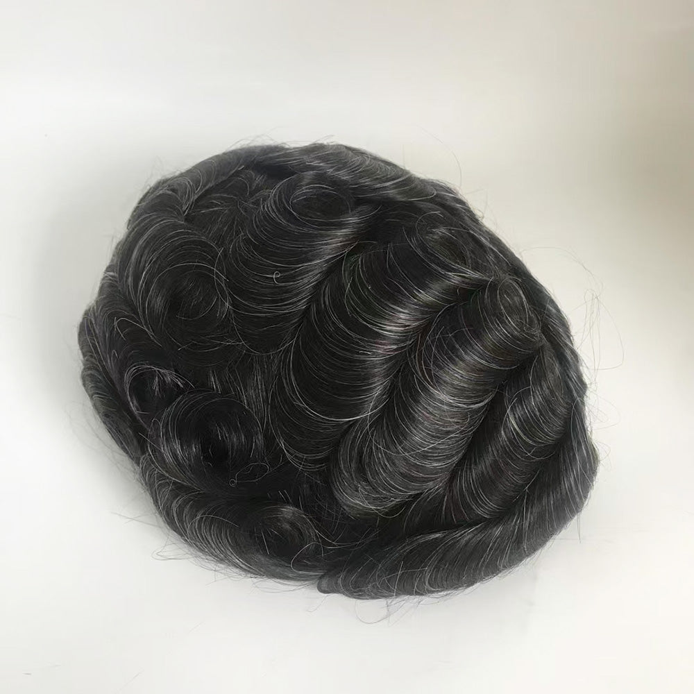 Full Swiss Lace Human Hair Men's Toupee Hair Pieces