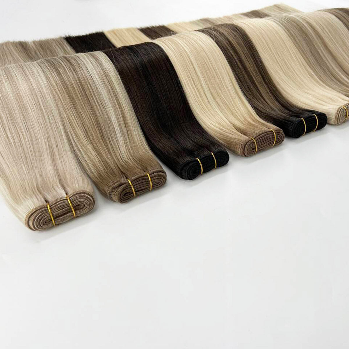 Highlights Virgin Hair Sew In Machine Weft Extensions