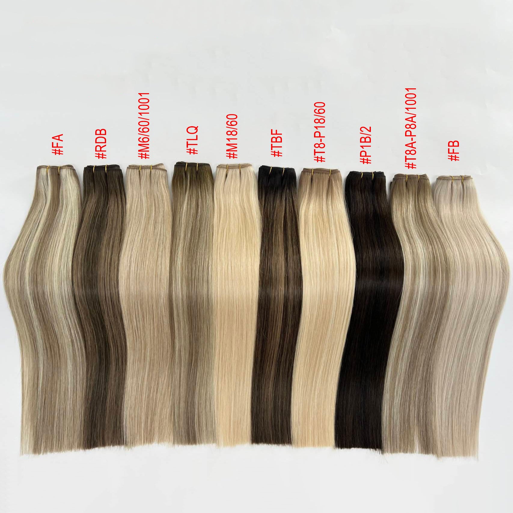 Highlights Virgin Hair Sew In Machine Weft Extensions