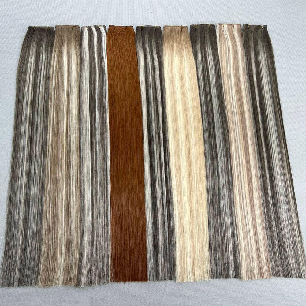 Thin Band Virgin Hair Sew In Genius Weft Extensions