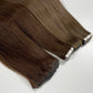 Remy Hair Invisible Tape Ins Hair Extensions for Fine Hair