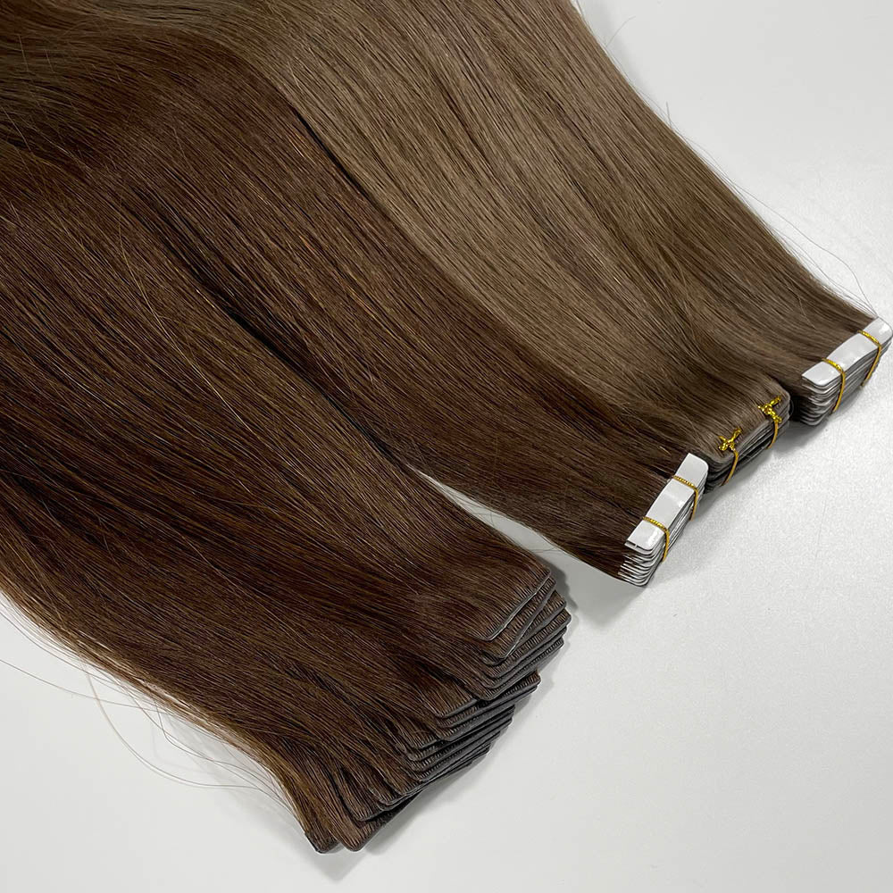 Remy Hair Invisible Tape Ins Hair Extensions for Fine Hair