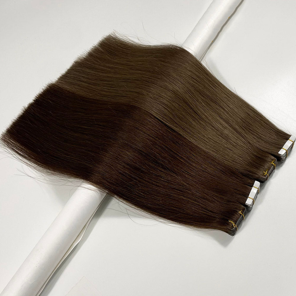 Remy Hair Invisible Tape Ins Hair Extensions for Fine Hair