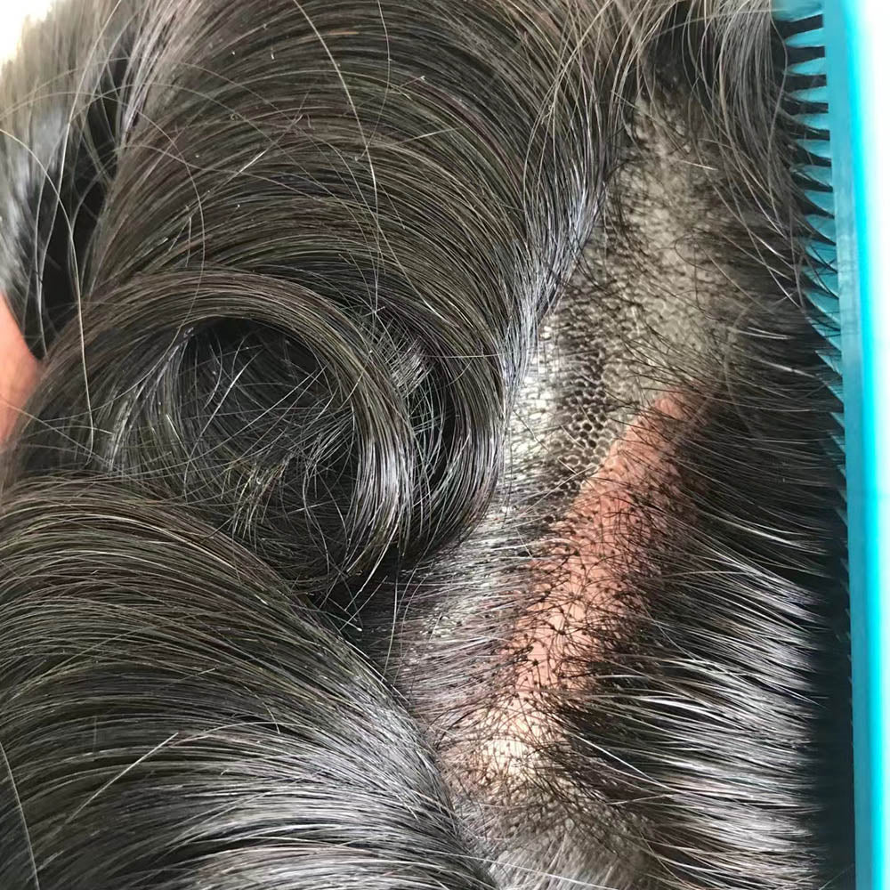 OCT Human Hair Lace Toupee for Mens Hair System