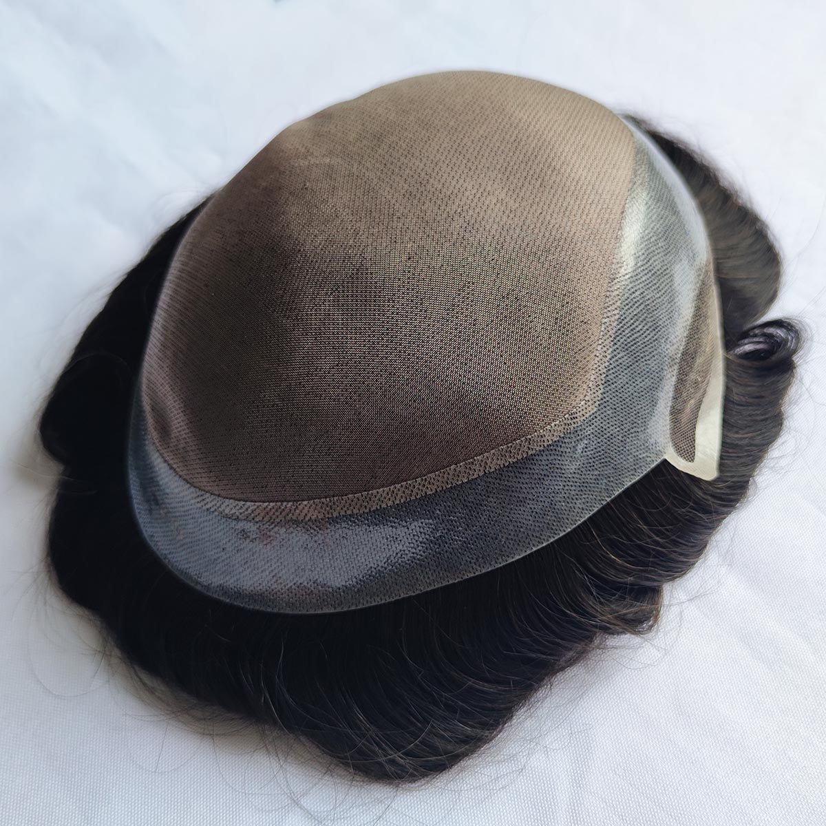 Lace Front Mono Base Men's Hair Toupee Systems