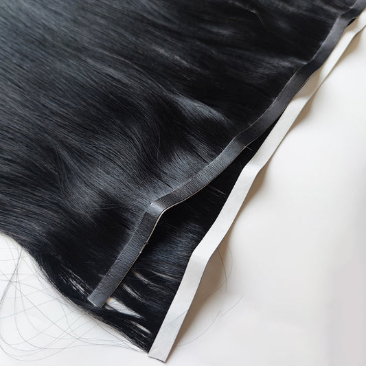Seamless PU Tape Wefts Virgin Human Hair Extensions