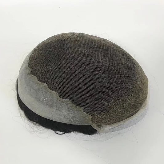 Men's Hair Replacement Systems Swiss Lace Q6 Toupee