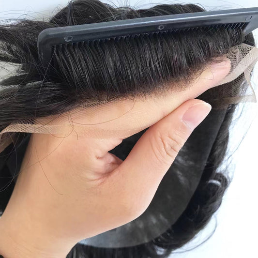 Men's Hair Replacement Systems Swiss Lace Q6 Toupee