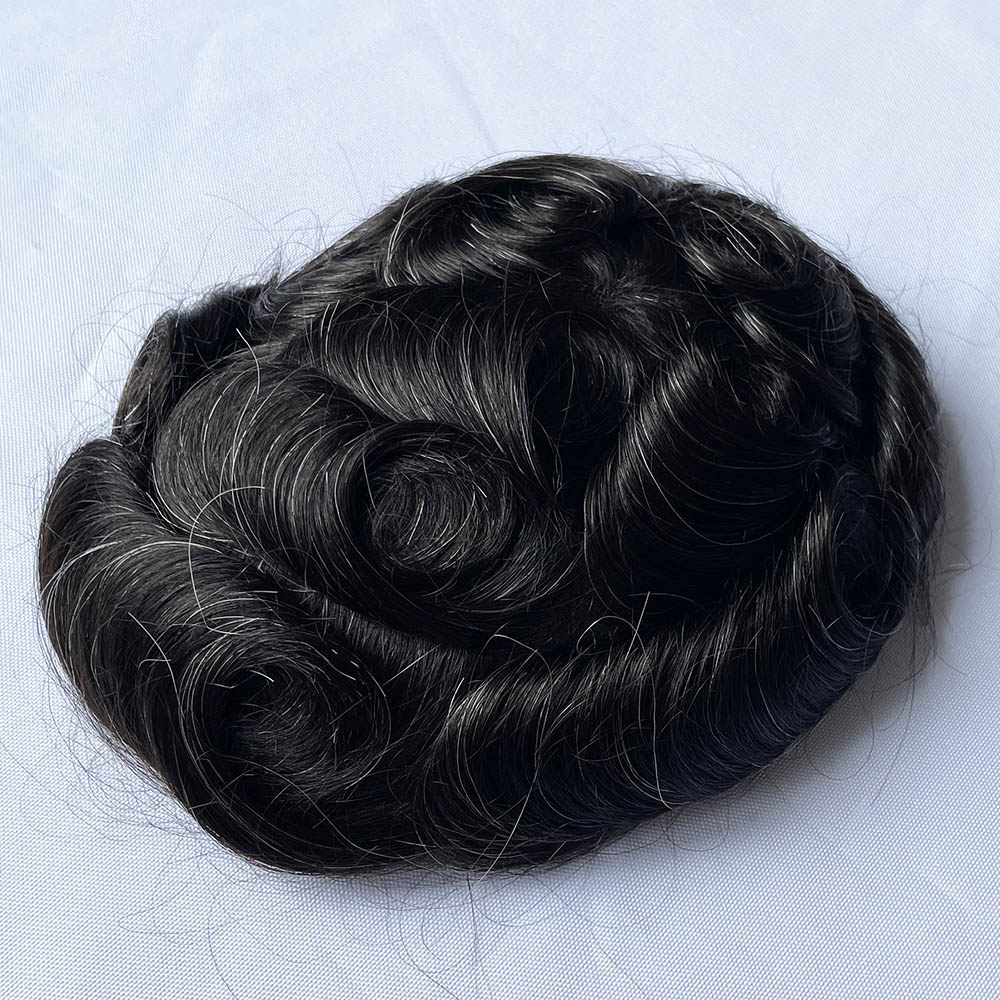 Men's Hair Replacement Systems Swiss Lace Q6 Toupee