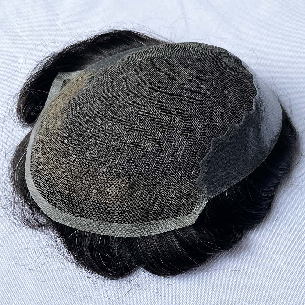 Men's Hair Replacement Systems Swiss Lace Q6 Toupee