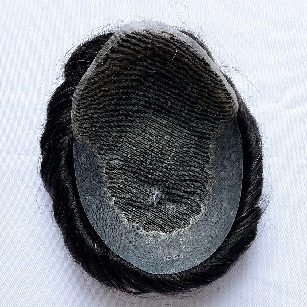 Men's Hair Replacement Systems Swiss Lace Q6 Toupee