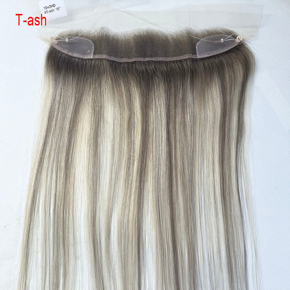 HD Swiss Lace Hairline Wig Topper with Fishline Virgin Human Hair