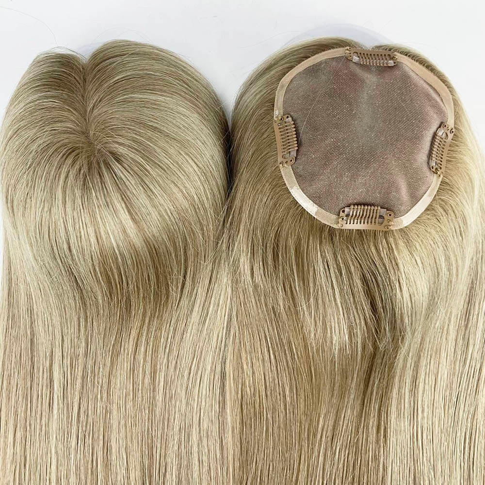 Highlights 5X5 Mono Base Virgin Human Hair Topper for Women