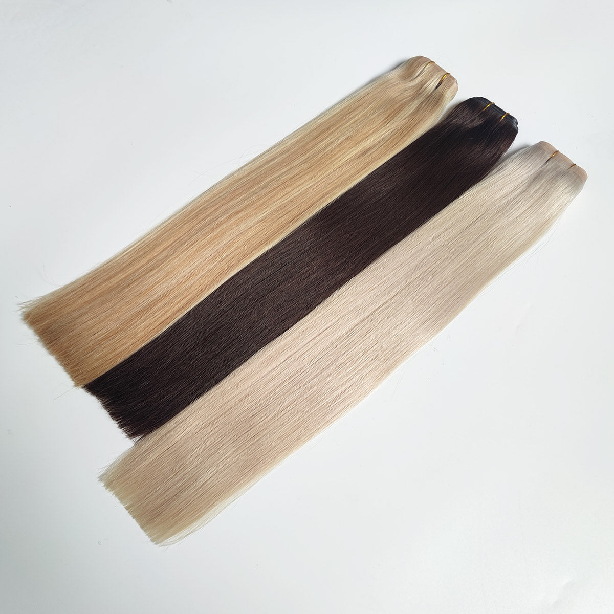 Remy Hair Double Sides XO Invisible Weft Extensions