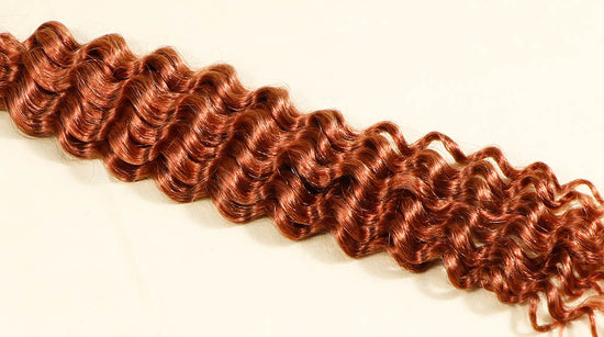 Curly human hair extensions