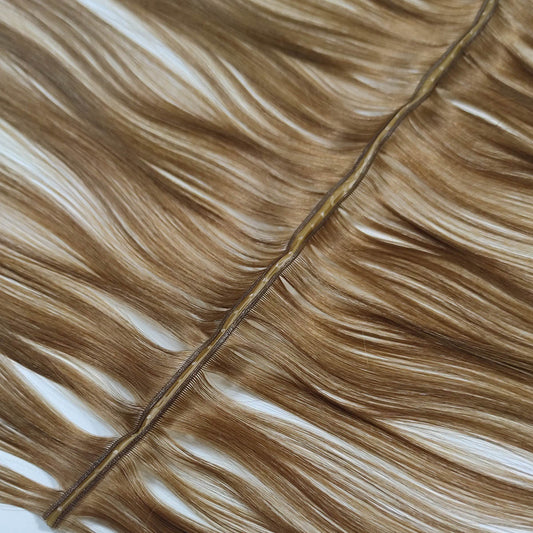 Virgin Human Hair Hybrid Genius Butterfly Wefts Extensions with Middle Holes