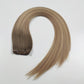 Blonde Highligts Invisible Butterfly Genius Weft Hair Extensions with Holes