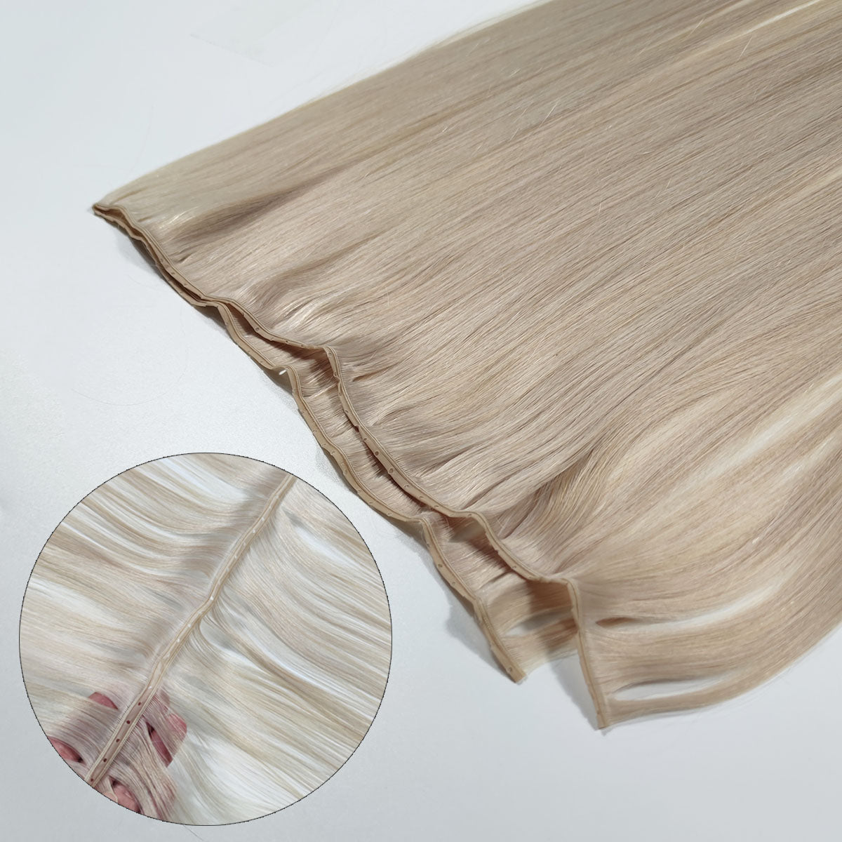 Silver Human Hair Butterfly Genius Weft Extensions