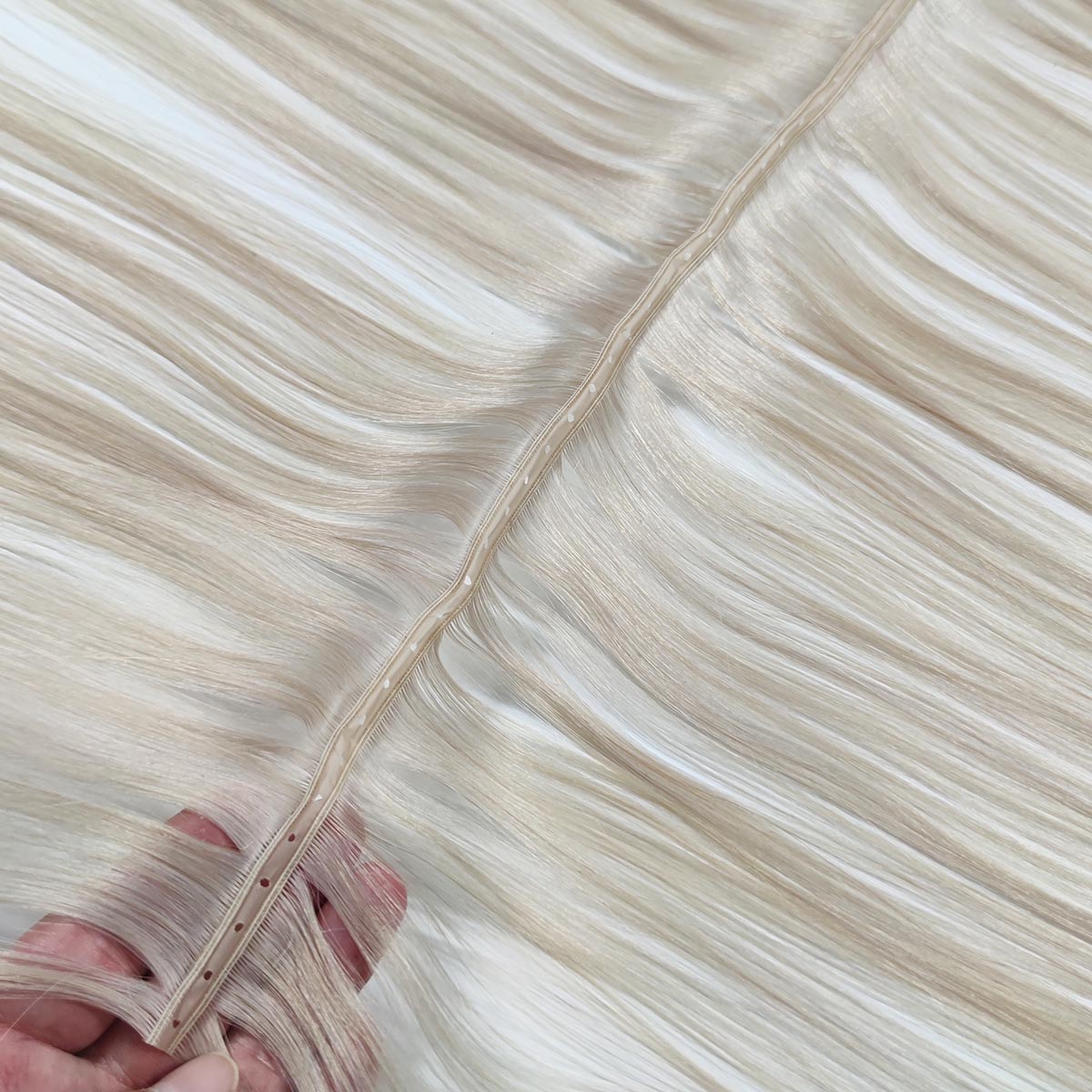 Silver Human Hair Butterfly Genius Weft Extensions