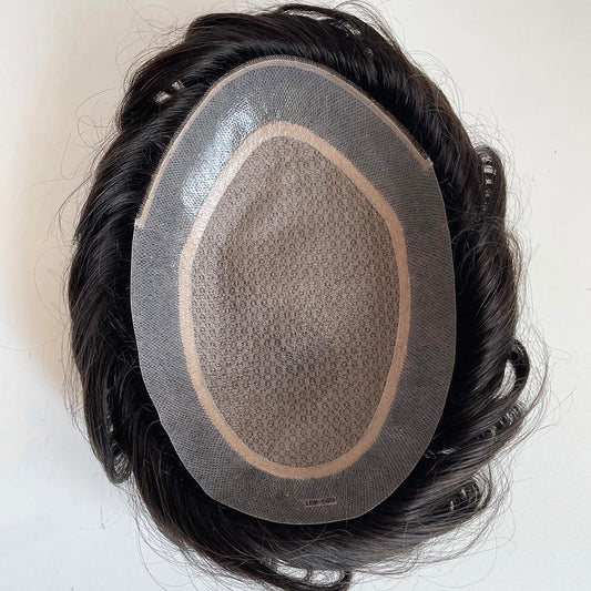 Full Silk Base Non Surgical Hair Toupee Systems For Men