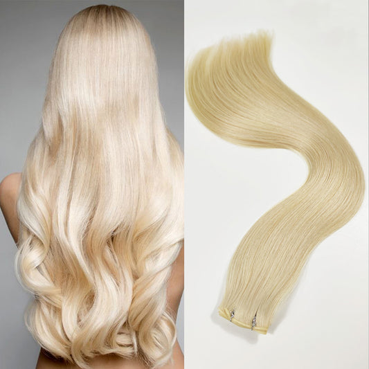 Platinum Blonde Remy Human Hair Genius Wefts Extensions