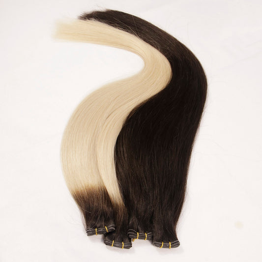 Thin Band Genius Wefts Hair Extensions Remy Human Hair