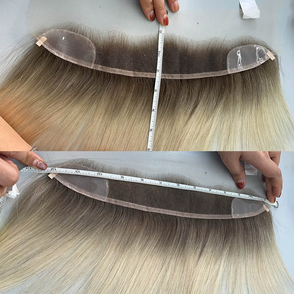 HD Swiss Lace Hairline Wig Topper with Fishline Virgin Human Hair