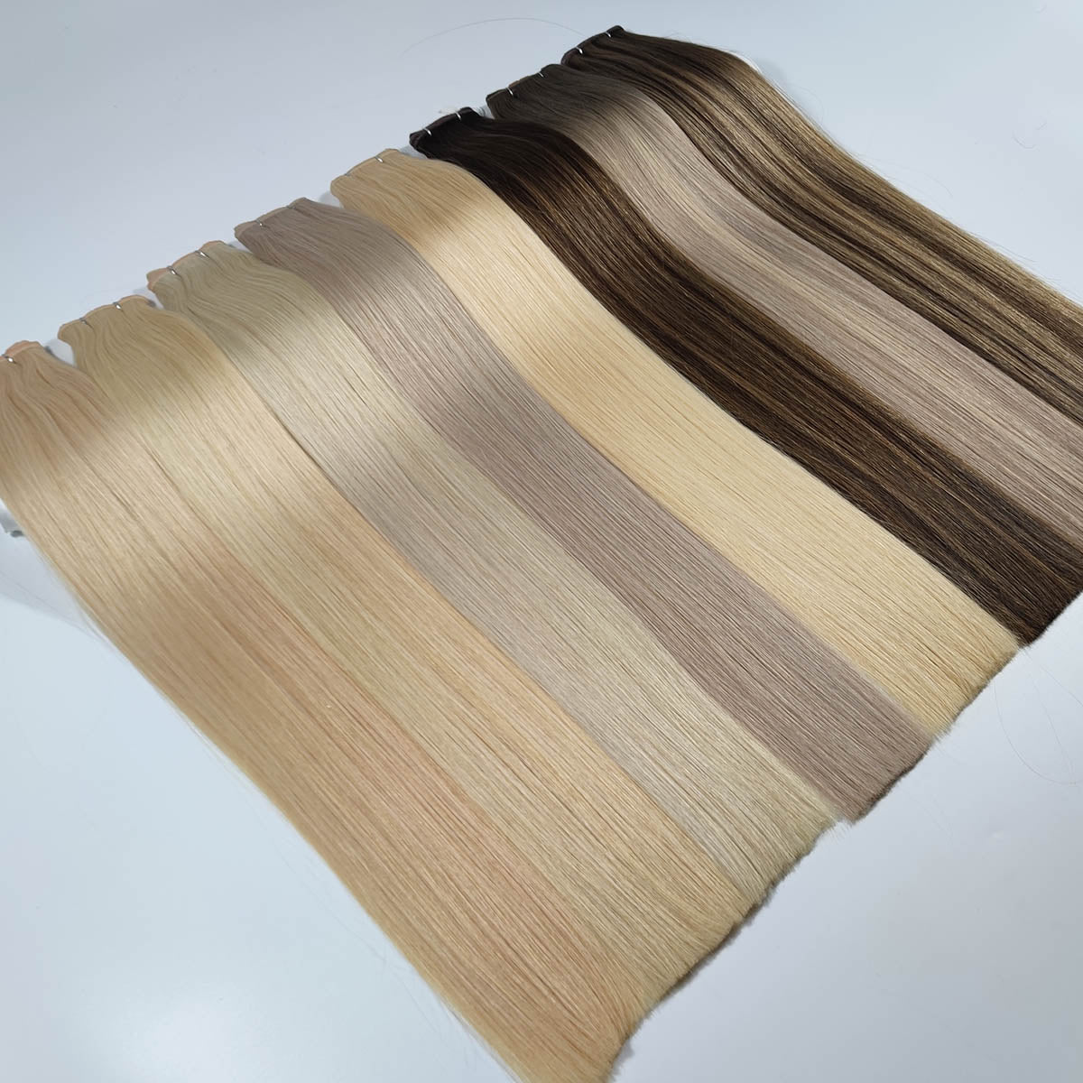 Human Hair Butterfly Hybrid Genius Weft Extensions with Holes