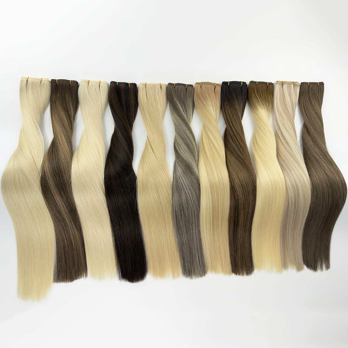 Highlights Double Layers Volume Genius Weft Extensions Virgin Human Hair