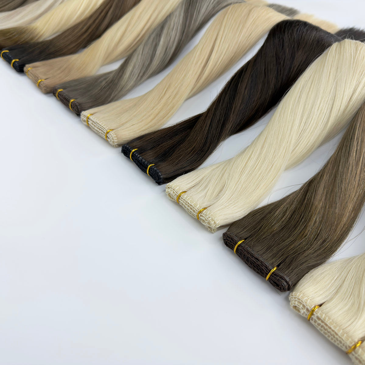 Highlights Double Layers Volume Genius Weft Extensions Virgin Human Hair