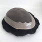 Fine Mono Lace Toupee Human Hair Replacement System Pieces