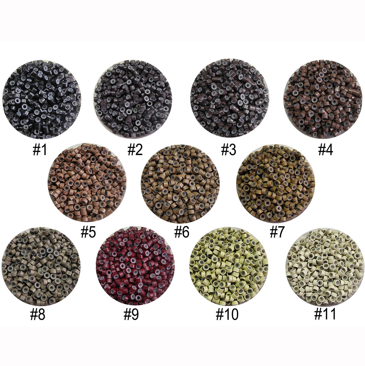 Hair Extensions Micro Rings Beads Tools Kit