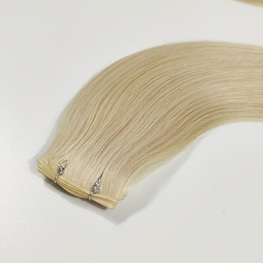Platinum Blonde Remy Human Hair Genius Wefts Extensions