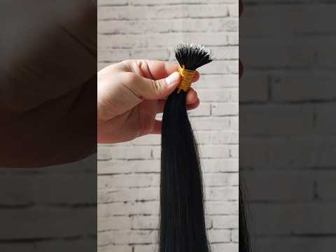 26 inch Jet Black Virgin Hair Nano Ring Hair Extensions