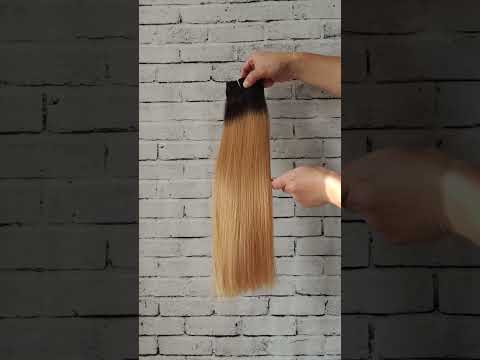 Darkest Brown Root Honey Blonde Virgin Hair Clip In Extensions 8pcs set