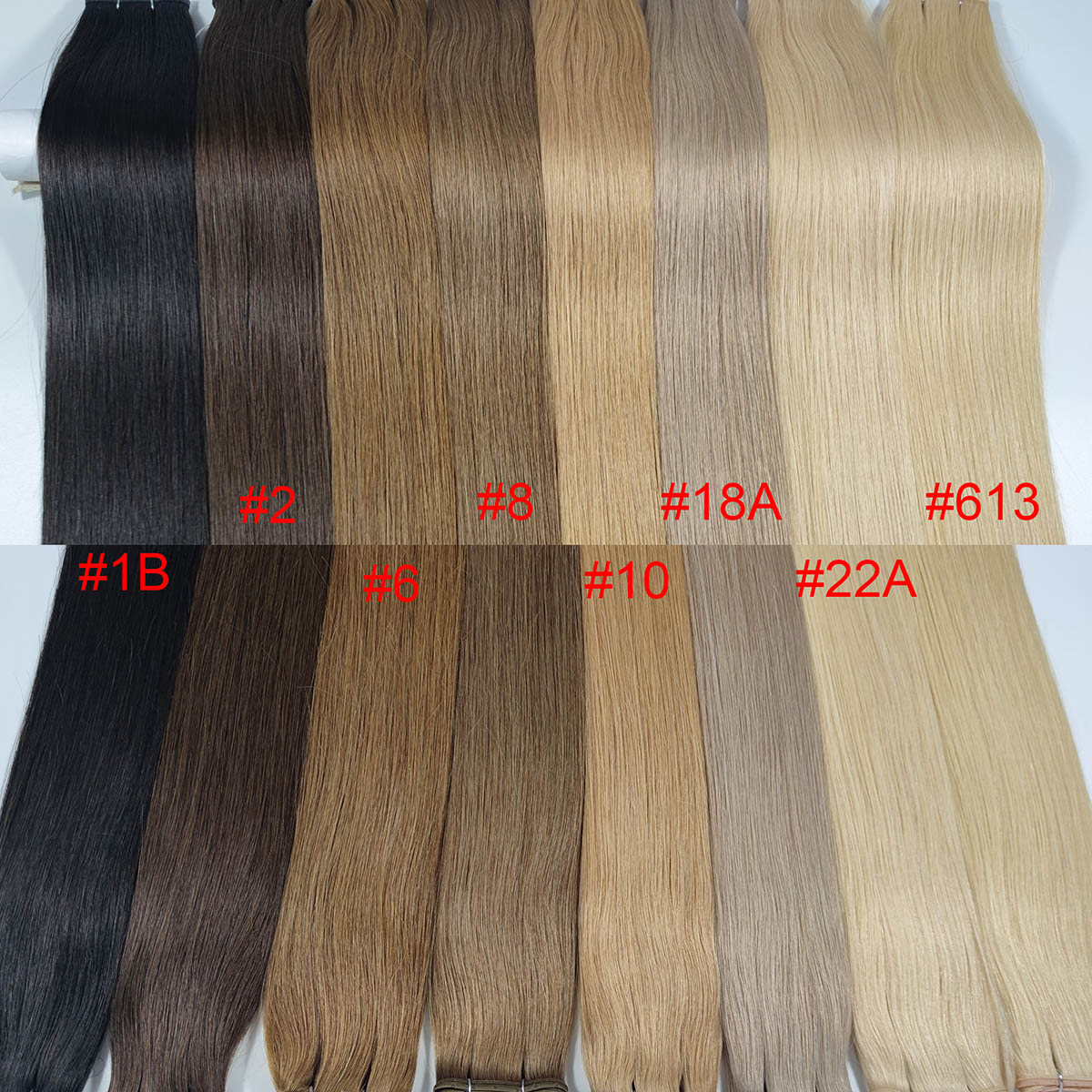 HSU Hair extensions stock solid hair colors