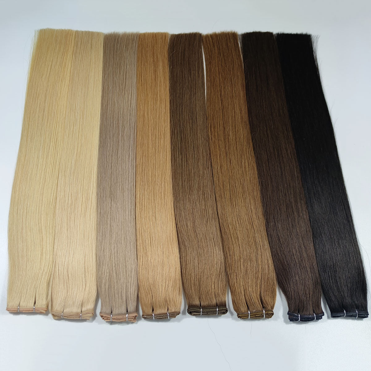 Human Hair Butterfly Hybrid Genius Weft Extensions with Holes
