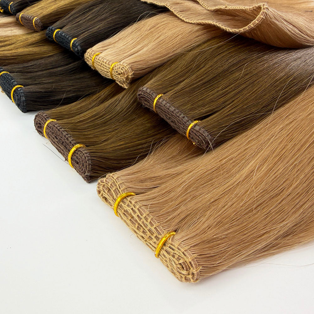 Sew In Double Layers Volume Genius Weft Extensions Virgin Hair