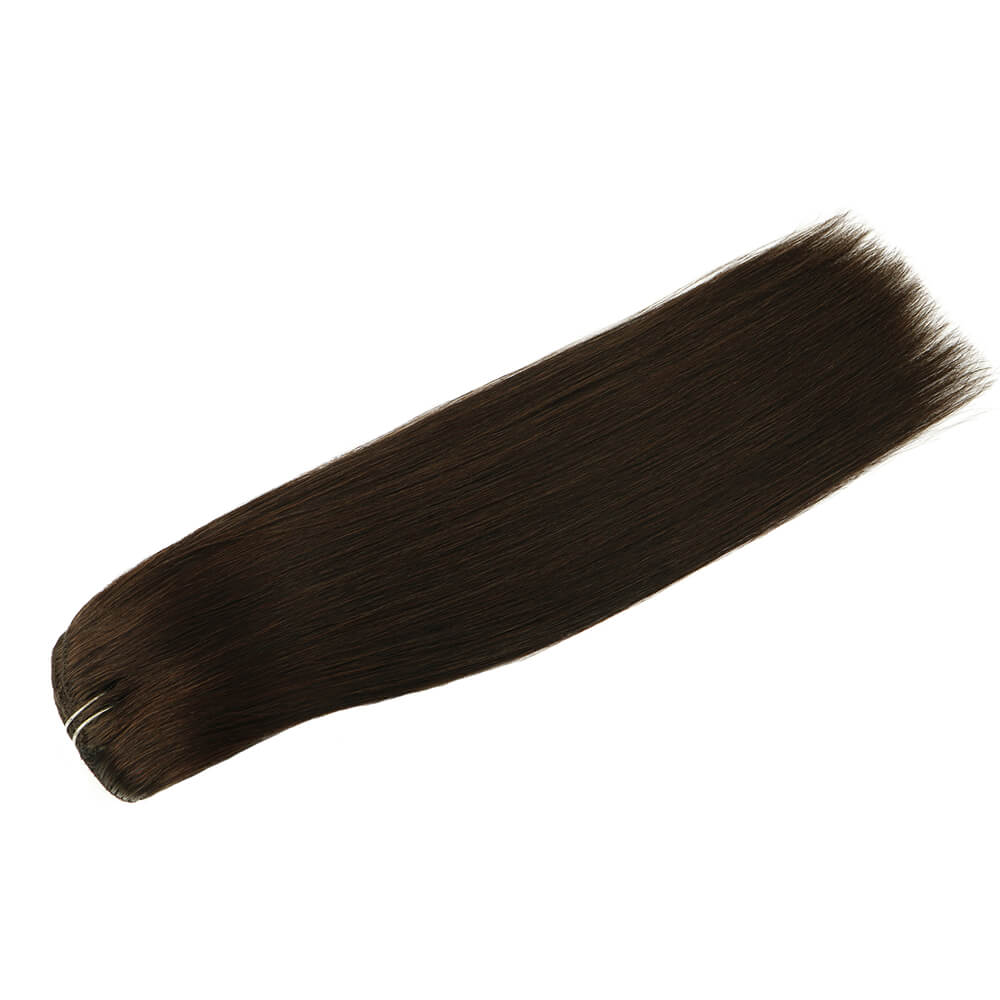 Darkest Brown Clip In Hair Extensions 120g set