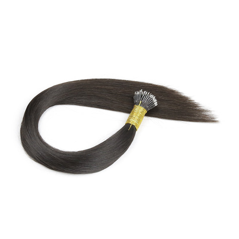 Natural Black Straight Nano Ring Hair Extensions