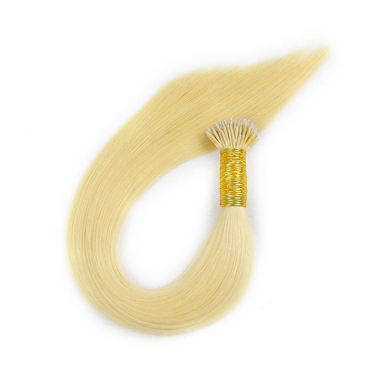 Light Ash BlondeLight Ash Blonde Straight Nano Ring Hair Extensions