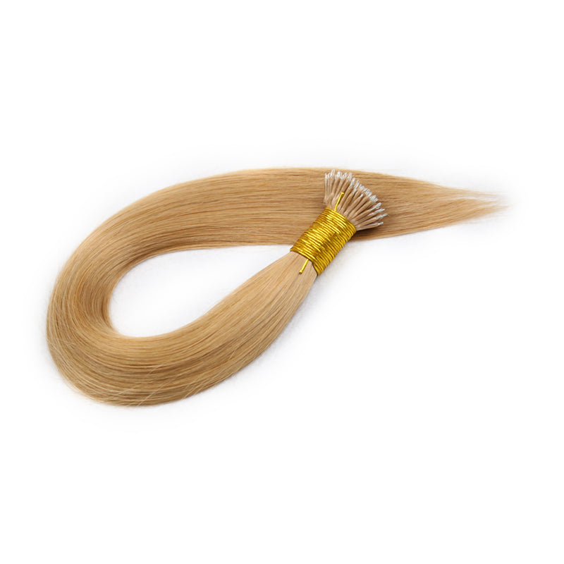 Honey Blonde Straight Nano Ring Hair Extensions